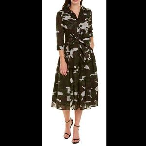 Samanatha Sung Camouflaged Midi Dress